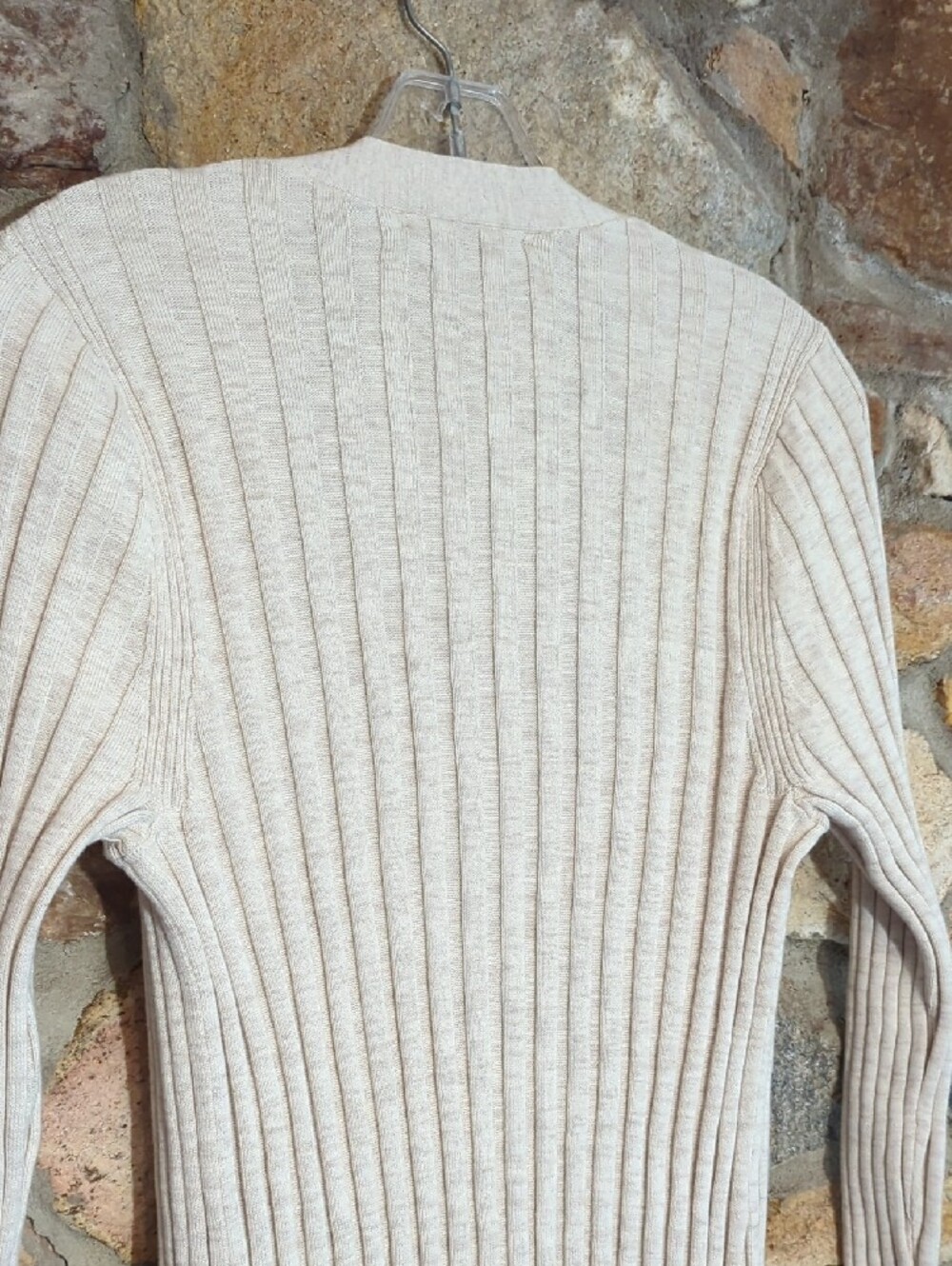 Peruvian Connection Long Ribbed Open-Front Cardigan Duster - Picture 8 of 8